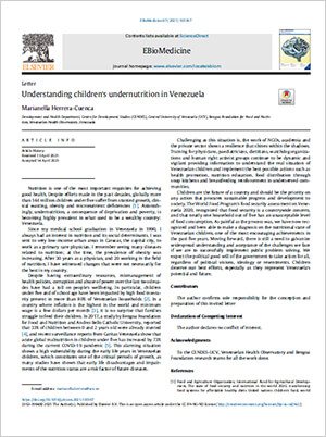Understanding children's undernutrition in Venezuela